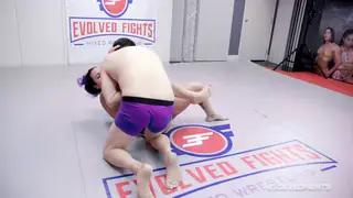 Muscular Tattooed Woman Dominates Man with Strapon Pegging