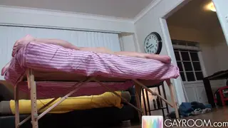 Twink Gets Oiled Massage Before Anal and Facial Finish
