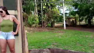 Latina MILF Seduces Guard for Unauthorized Access