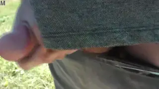 Blonde MILF Gives POV Handjob on Nude Beach