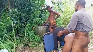 Wife Enjoys Rough Threesome With Husband and Landlord