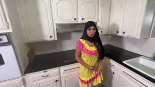 Curvy Arab MILF and Brunette Share Toys in Lingerie