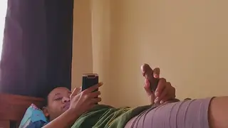 Guy Strokes Himself While Being Watched