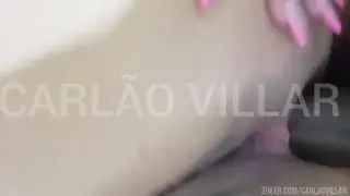 Blonde White Girl Takes Ebony Cock in Anal