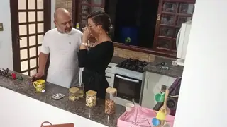Curvy Wife Takes Anal in Club Pantry While Husband Watches