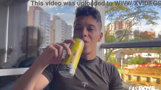 Muscular Latino Gets a Casting Massage and Handjob