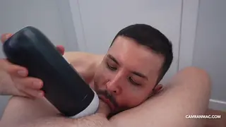 Hairy Arab Roommate Takes Deep Blowjob and Swallows