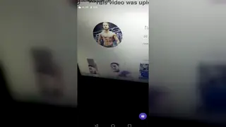 Muscular Guy Strokes Himself on Webcam