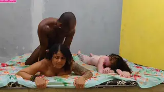 Curvy Tattooed Wife Joins Lesbian Orgy With Two Men