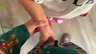 Stepsister in Doggystyle Tee Takes Missionary Creampie