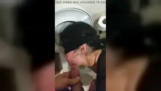 Middle Eastern Mature Woman Delivers a Sloppy Blowjob