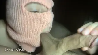 Curvy MILF Teen Gives Outdoor Holiday Blowjob POV