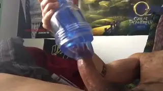 Muscular Guy Pounds a Fleshlight to a Messy Finish