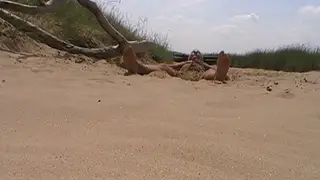 Mature European Shows Off Uncut Cock on Beach