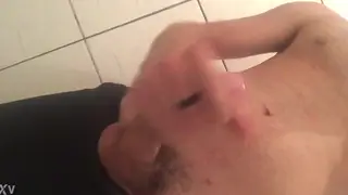 Brazilian Twink Strokes His Hard Cock in Solo Handjob Clip
