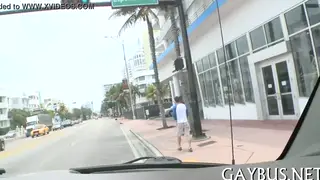 Muscular Stranger Rides Hard in POV Car Blowjob