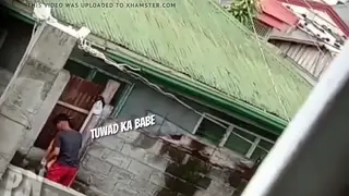Asian Babe Rides Cock Outdoors in Public Doggystyle