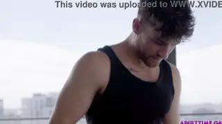 Inked Muscle Trio Shares a Sleeve in Turns