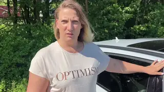 Curvy Blonde MILF Takes Anal and Facial in Industrial Park