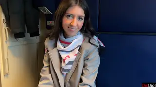 European Stranger Caught Jerking on Train Gets Blown in Public