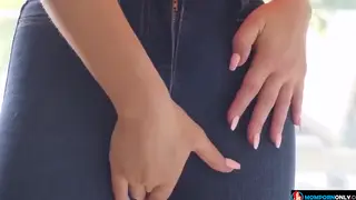 Stepmom Sucks Stepson Cock Through VR Headset