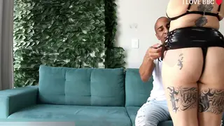Blonde Wife Takes a Massive Black Cock Deep