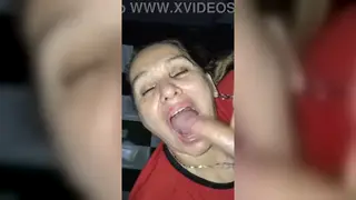 Latina MILF with Glasses Deepthroats Her Husband