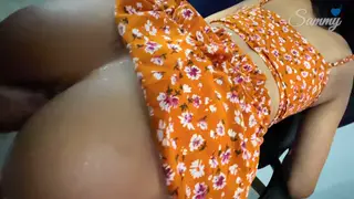 Indian Teen Takes Anal Creampie in POV