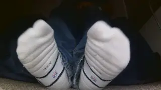Hairy Bear Worships Own Sweaty Feet in Solo Session