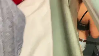 Petite European in Lingerie Gives Stranger Handjob on Train